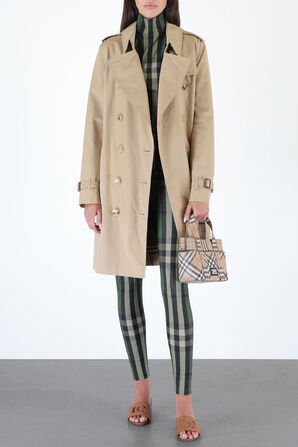 Checked Leggings in Green BURBERRY